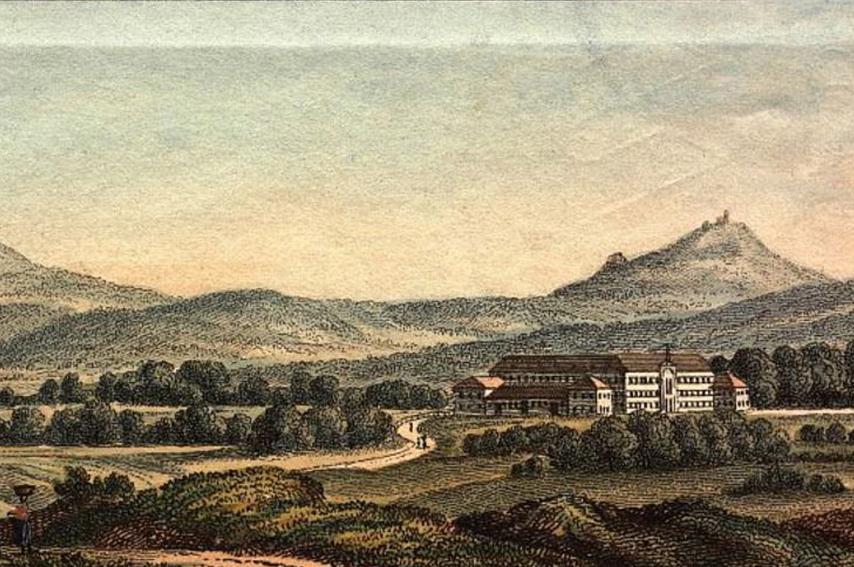 Hohenstaufen und Rechberg, Radierung um 1820