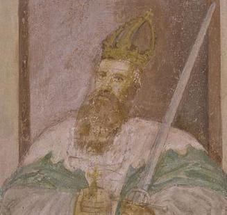 Kaiser Friedrich Barbarossa, Detail in der Klosterkirche Lorch