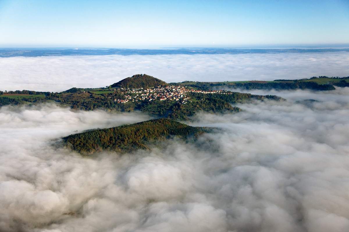 aerial view on Hohenstaufen