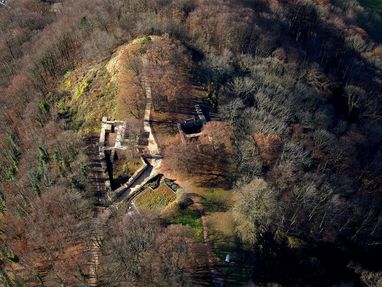 Hohenstaufen, Burgruine von oben