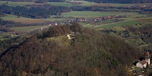 Luftansicht des Hohenstaufens