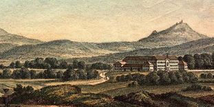 Hohenstaufen und Rechberg, Radierung um 1820