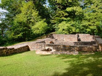 Ruines du château de Hohenstaufen, Vue aérienne